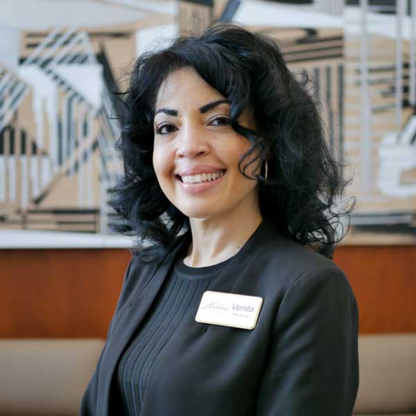 Venita, a member of the Dr. Nahlah team