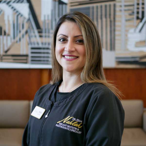 Helia, a member of the Dr. Nahlah team